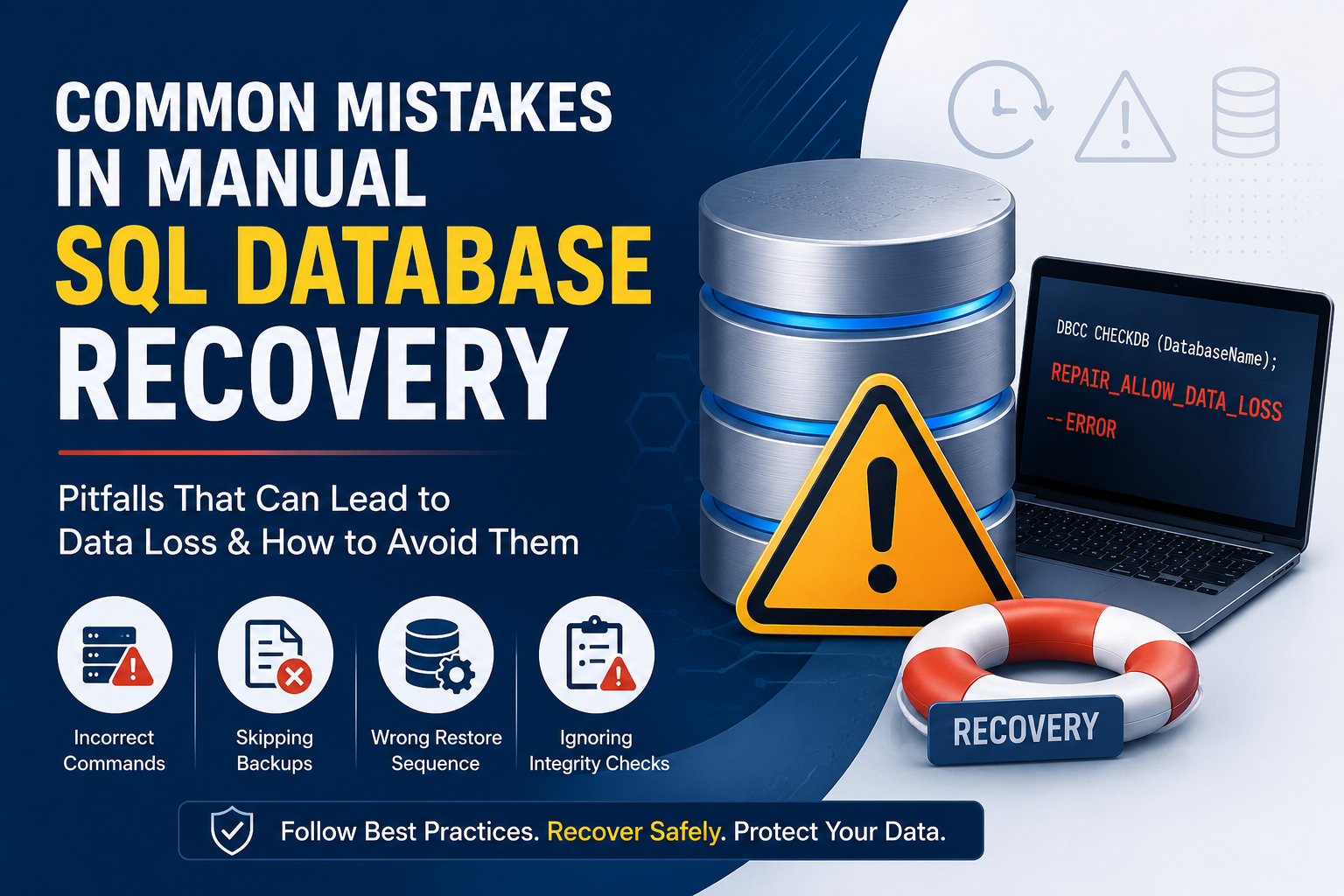 common sql server recovery mistakes
